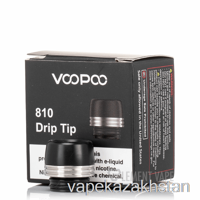 Vape Smoke VOOPOO 810 Drip Tip Black Silver